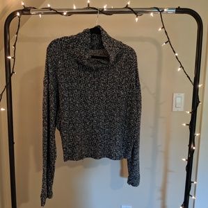 Cowl Neck Cropped Sweater
